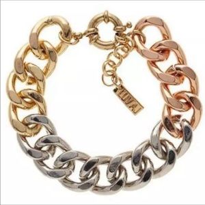 Luv AJ Ombré Three Tone Chain Bracelet